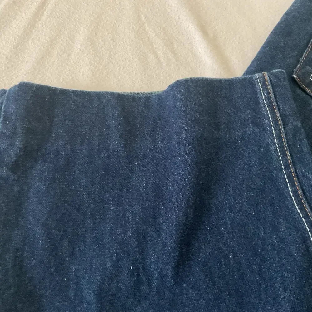 ATTITUDE  Vintage Wide Leg Baggy Jeans with Y2K Sahara Design 36X32 (24)